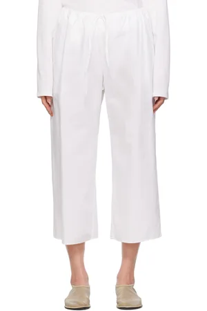 The Row White Jubin Trousers
