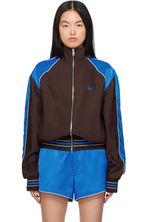 WALES BONNER Brown & Blue Courage Track Jacket