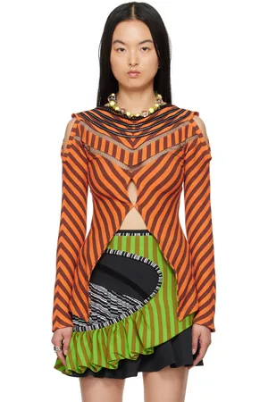 Kiko Kostadinov Orange Panoply Top
