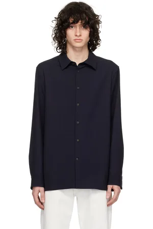 The Row Navy Beto Shirt
