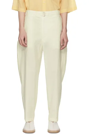 LEMAIRE Yellow Belted Trousers