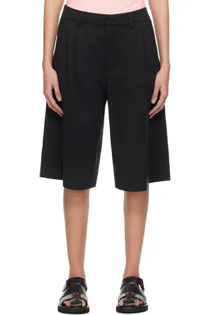 Holzweiler Black Lino Shorts