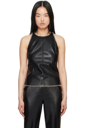 Nanushka Teza Vegan Leather Tank Top