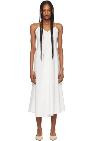 Rohe White Strap Midi Dress
