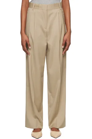 Rohe Beige Pleated Trousers