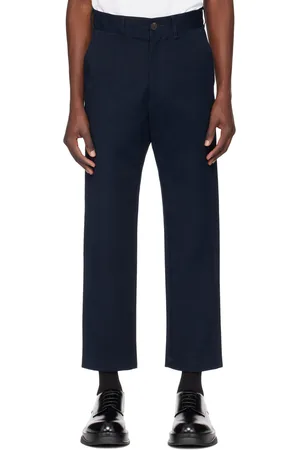 STUDIO NICHOLSON Navy Bill Trousers