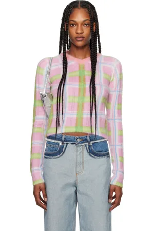 Marni Pink Checked Sweater