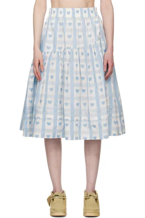 Story Blue Juniper Midi Skirt