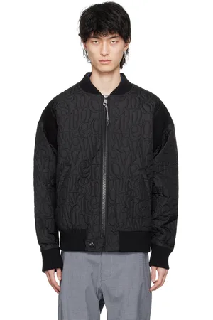 Vivienne Westwood Black Stripped Cyclist Bomber Jacket