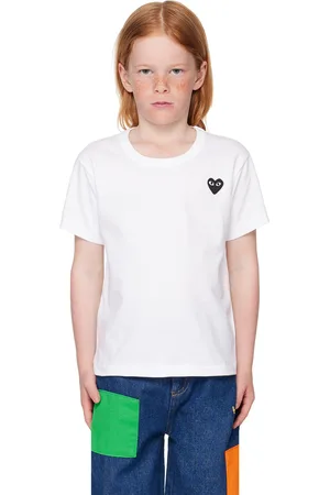 Comme des Garçons Kids White Emblem T-Shirt