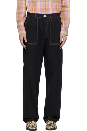 Sunflower Black Wide Twist Trousers