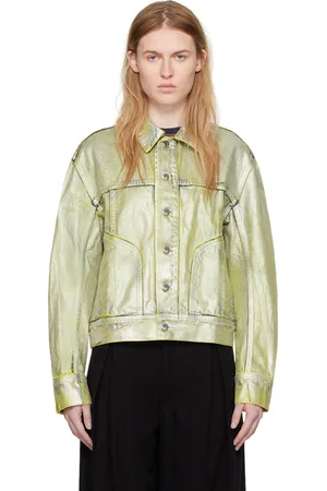 ECKHAUS LATTA Silver & Yellow El Denim Jacket