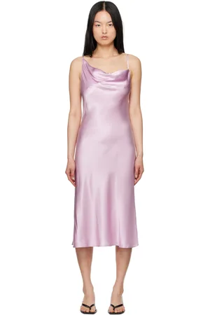 Silk Laundry Purple Carrie Midi Dress