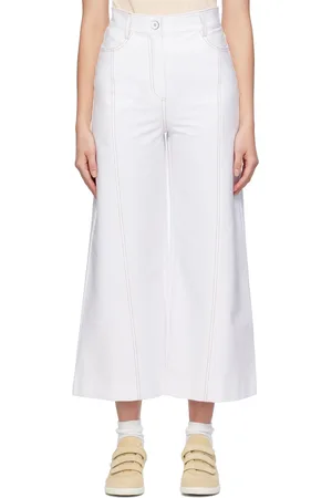 Max Mara White Foster Trousers