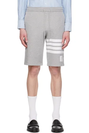 Thom Browne Gray 4-Bar Shorts