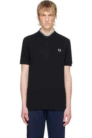Fred Perry Black Band Collar Henley