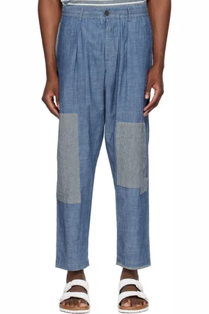 Universal Works Blue Patched Trousers
