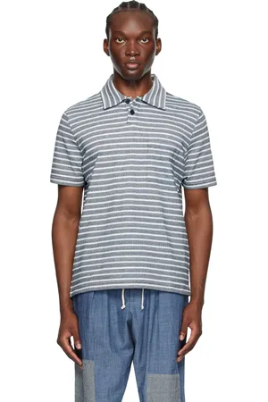 Universal Works Blue Newlyn Polo