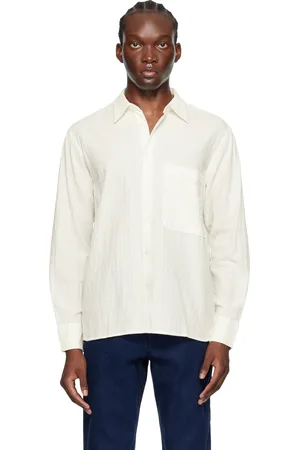 Universal Works White Square Pocket Shirt
