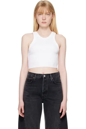 AGOLDE White Bailey Tank Top