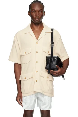 Recto Beige Flap Pocket Shirt