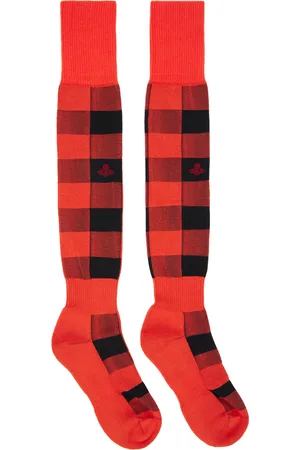 Vivienne Westwood Orange & Black High Socks