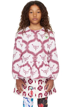 Chopova Lowena SSENSE Exclusive Kids White CL Heart Top