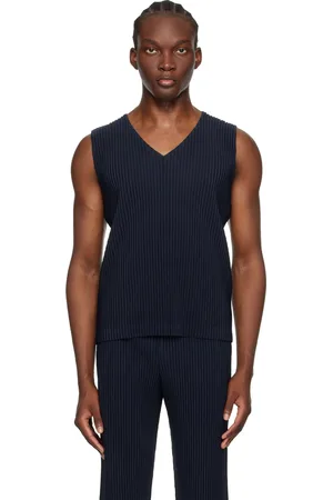 Issey Miyake Navy Basics Tank Top