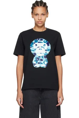 BAPE Black ABC Camo Big Baby Milo T-Shirt