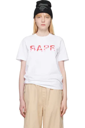 BAPE White Abc Camo Glitter T-Shirt