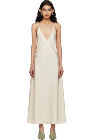 Leset Off-White Barb Maxi Dress