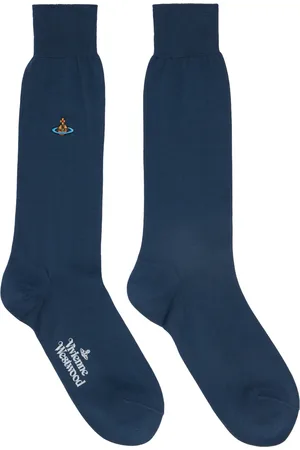 Vivienne Westwood Navy Uni Colour Plain Socks
