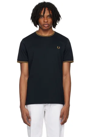 Fred Perry Navy Twin Tipped T-Shirt