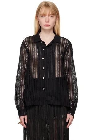 BODE Black Meandering Shirt