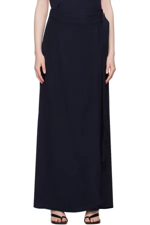 St Agni Navy Wrap Trousers