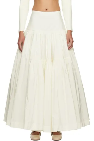 Molly Goddard SSENSE Exclusive Off-White Liberty Maxi Skirt