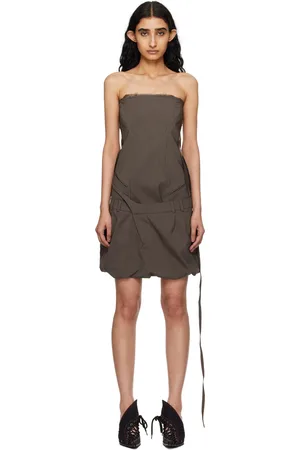 OTTOLINGER Brown Deconstructed Minidress