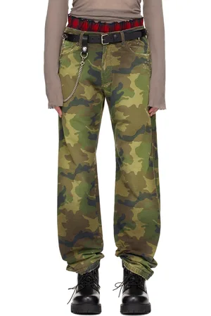 424 FAIRFAX Green Camouflage Trousers