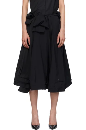 Hodakova Upside Down Bow Midi Skirt