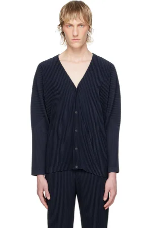 Issey Miyake Navy Basics Cardigan