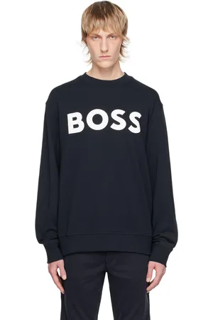 HUGO BOSS Navy Crewneck Sweatshirt