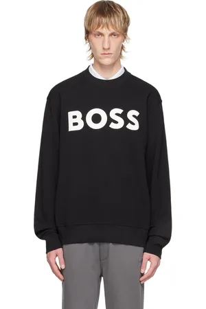 HUGO BOSS Black Bonded Sweatshirt