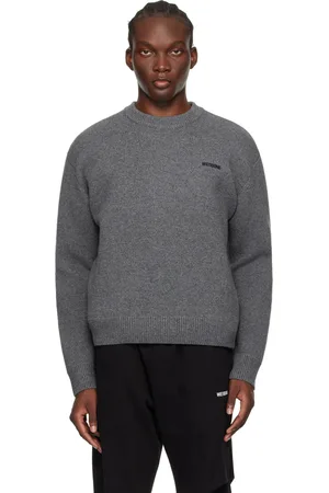 We11 Done Gray Embroidered Sweater