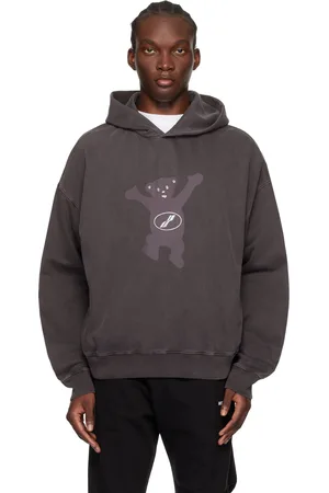 We11 Done Gray Teddy Hoodie
