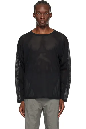 SOUTH2 WEST8 Black Semi-Sheer Long Sleeve T-Shirt