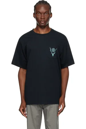 SOUTH2 WEST8 Black Circle Horn T-Shirt