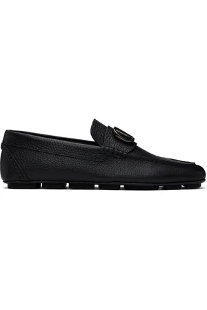 VALENTINO GARAVANI Black VLogo Signature Driving Loafers