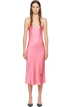 Silk Laundry Pink 90s Slip Dress