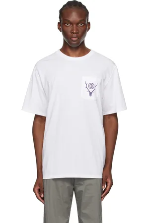 SOUTH2 WEST8 White Circle Horn T-Shirt