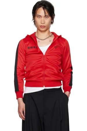 LU’U DAN Red CLOT Edition Zip Shrunken Hoodie